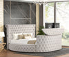 KH-Patron Beige Platform Bed - Queen, King