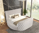 KH-Patron Beige Platform Bed - Queen, King