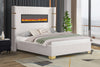 KH-Romance White Platform Bed Queen, King