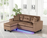KH-Messi Brown - Reversible Sectional **NEW ARRIVAL**