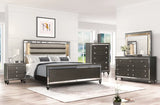 KH-Stars Charcoal - 5PC Bedroom Set Queen,King