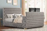 KH-Future Gray Platform Bed - Queen, King