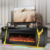 KH-A804 TV STAND W/FIREPLACE (BLACK)