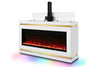 KH-A94 TV STAND W/FIREPLACE (WHITE)
