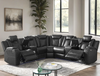 KH-Spaceship Black Power Reclining Sectional