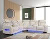 KH-Spain Sand Power Reclining Sectional (Power Headrests)
