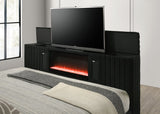 KH-Villa Black Platform Bed - Queen, King