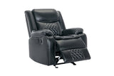 KH-Weston Black - 3PC Reclining Living Room Set **NEW ARRIVAL**
