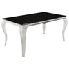 KCO-105071-S5.Carone 5-piece Dining Room Set Black and Chrome