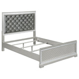 Eleanor Upholstered Tufted Bedroom Set Metallic    223461KE-