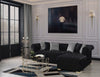 Audrey Velvet RAF Chaise Sectional