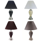 CHROME PORCELAIN LAMP