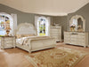 KE-1630Stanley Antq White Bedroom only queen  solo en queen set