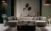Marilyn Velvet Ivory Double Chaise Sectional