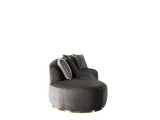 KH-Ella Gray Velvet Chaise Lounge