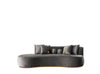 KH-Ella Gray Velvet Chaise Lounge