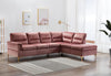 KH-Vogue Sectional - Pink Velvet