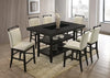 Tommy White - Counter Height Table & 6 Chairs Set SKU: Tommy White