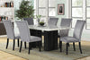 KH-1220 - (FAUX MARBLE) Grey Dining Table + 6 Chair Set