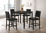 Winner Black - Pub Table + 4 Chairs